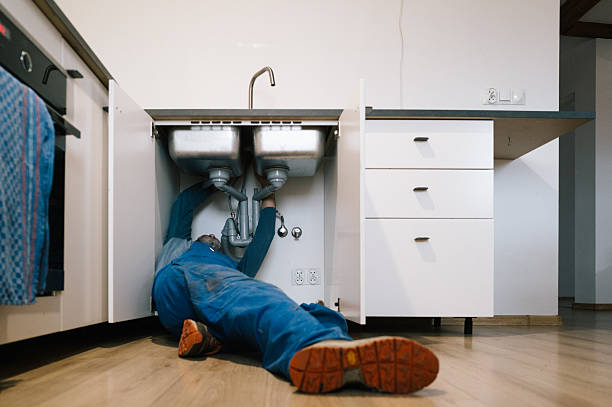 Professional Drain Cleaning technician working in Landis, NC
